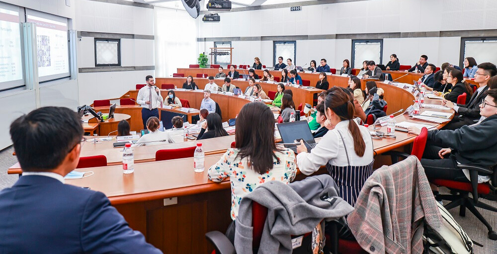 CEIBS MBA students in a classroom