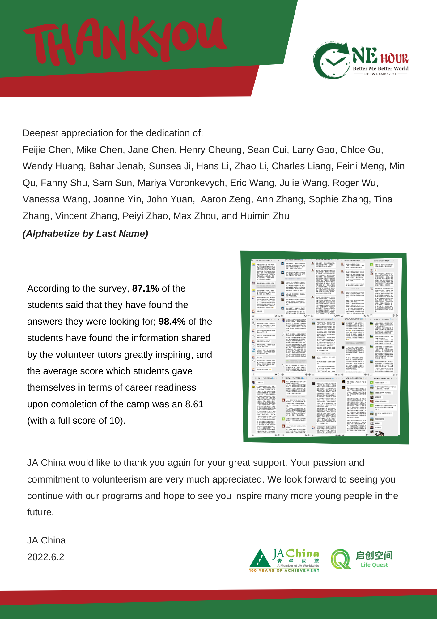 Thank you letter from JA to GEMBA 2021 class -2