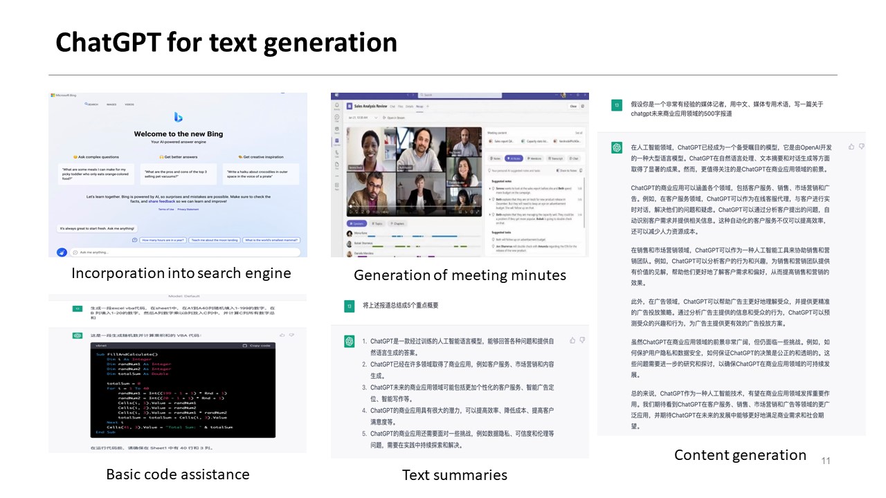 ChatGPT for text generation