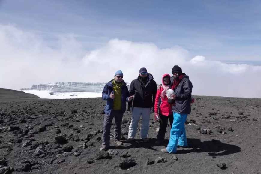 Kilimanjaro snowy backdrop