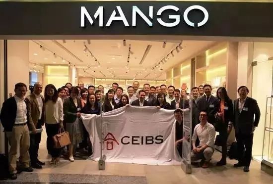 CEIBS students outside Mango