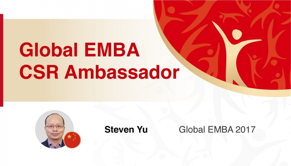 GEMBA CSR ambassador award winner
