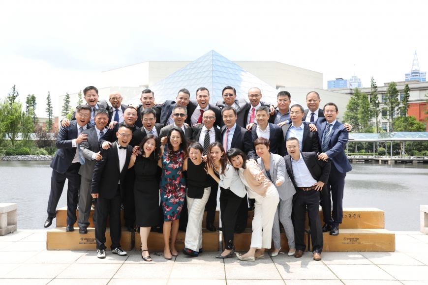 GEMBA 2008 class outside CEIBS Pyramid