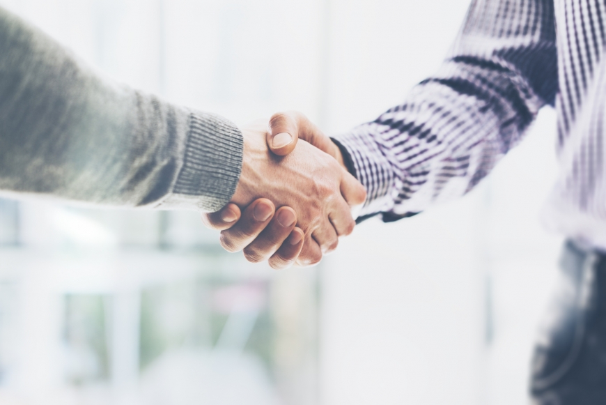 Executive handshake