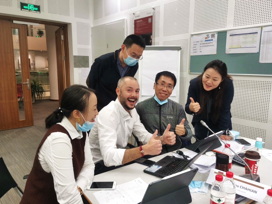 Chao Wang with GEMBA peers